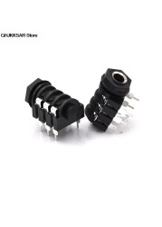 5pcs 6.35mm/6.35 6P/6PIN Stereo Audio Microphone Female Socket/ Jack Connector