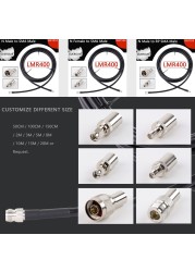 RP SMA Female to RP SMA Female LMR400 Cable 50Ohm RF Converter Low Loss Pigtail WiFi Antenna Extension Cable Signal Booster Jumper