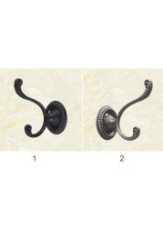 Bronze Metal door wall hooks hanger Antique Hooks Wall Hanger Curved Buckle Horn Lock Clasp Hook For Wooden