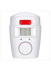 Wireless PIR Motion Sensor Detector Alarm with 2 Remote Controls Door Window for Home Penthouse Garage Caravan Security Alarm System