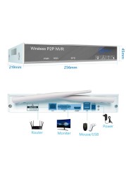 Movols H.265 3MP HD Wireless CCTV System Two Way Audio Waterproof PTZ WiFi IP Security Camera 8CH P2P NVR Video Surveillance Kit