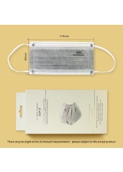 20 قطعة/صندوق CE KN95 5 طبقات قناع رمادي الكربون المنشط الغبار تنفس الوجه قناع واقٍ من الغبار FFP2 الكورية KN95 ffp2fan