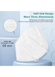 Protective Masks FFP2 CE KN95 Certification Face Mask 5ply Reusable Mascarillas fpp2 homology ada Adult Dust Masken ffp2masken