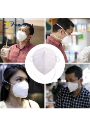 CE FFP2 Safety Mask Reusable Face Masks Filter Mask FFP2 Approved Mouth Masks ffp2mask 5 Layer Headband Adult Dust Mask kn95