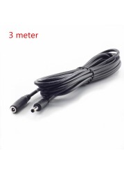 1/1.5/3/5M Male Female DC Power Accessory Extension Cable 5V 2A Power Adapter Cord 3.5mm x 1.35mm Connector for CCTV Security Camera