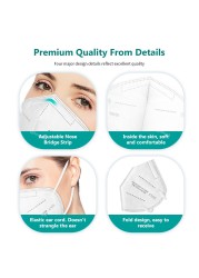 Mascherine FFP2 Mascarilla FPP2 homology ada 5 ply KN95 masks adult respirator mask FPP2 95% protective filter ffpp2 masken ffp 2