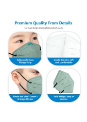 Morandi KN95 Baby Mask FFP2 Mascarillas FPP2 Certified Baby Health Protection Face Mask CE masque enfant ffp2fan niños FP2