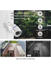 4MP Outdoor WiFi IP Camera Home Security Surveillance Video WiFi Camara HD 1080P Wireless WiFi Audio Recording Camera