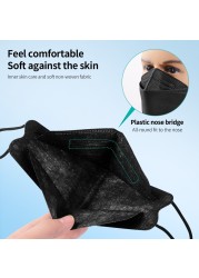 Korean KN95 Masks Adult Masque FFP2 Mascarillas FPP2 Gay Black Morandi 4 Layers Face Mask Face Protector ffp2fan CE