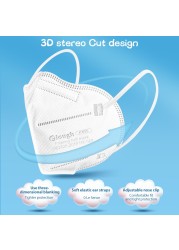 5 layers KN95 children FPP2 masks disposable mask protective mascarillas kn95 certified ffp2 fish mask