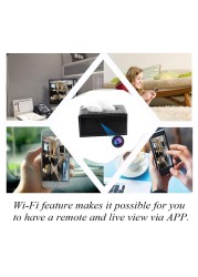 1080P HD PU Leather Tissue Box WiFi Home Security Camera Surveillance Camera Motion Detection Baby Monitor Romote Monitoring