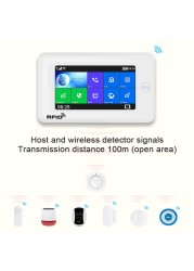 Awaywar- Smart Home Security Alarm System, Compatible with Tuya IP Camrea, WiFi and GSM, Anti-burglary