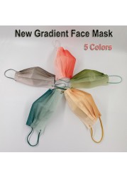 10-100pcs 3 layer fabric adult disposable mascarillas quiurgicas homeopathic anti-dust non-woven gradient masks face maske