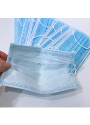 Disposable protective mask 3 ply non woven fabric dust cloth