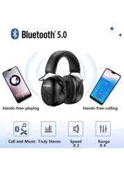 Zohan Electronic 5.0 Headphones Bluetooth Earphones Hearing Protection Headphones Safety Music Charging Noise Reduction