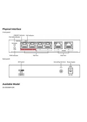 Hikvision 100Mbps Fast Ethernet Unmanaged PoE Switch DS-3E0106P-E(4POE+2CH) and DS-3E0110SP-E(8POE+2CH) RJ45 Port DC 48V Camera