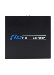 HDMI-compatible splitter Full HD 1080p video HDMI-compatible Switch Switcher 1X2 Split 1 in 2 out for HDTV DVD