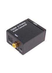 Digital to Analog Audio Converter Digital Toslink Coaxial Fiber Signal to Analog Audio Converter