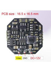 (+12V) AHD-H 1080P or CVBS 1/2.8" Sony Starvis IMX307 CMOS + C5 Main Camera Module PCB Board M12 Lens