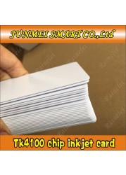 Free shopping 100pcs rfid 125Khz EM4100 /tk4100Chip blank ID card inkjet printable by Epson/Canon printer with card tray