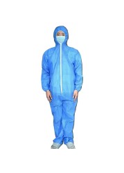 Reusable protective suit coverall solid material suit safety cover labor protection suit anti spit liquid splash protection clothing