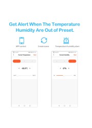 Tuya Smart WiFi Temperature and Humidity Sensor Indoor Hygrometer Thermometer with LCD Screen Support Alexa Google Assistant