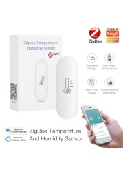 Tuya Temperature Humidity Meter ZigBee Sensor Hygrometer Indoor Thermometer Compatible Alexa Google Home Smart Home