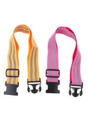 Safety Reflective Belt Elastic Band Waist Protection Reflective Night Running Safety Belt For Running Cycling Walking