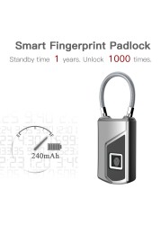 Smart lock fingerprint lock backpack home locker anti-theft waterproof ultra-long standby keyless fingerprint lock