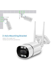 5MP IP Camera WiFi Outdoor Ai Human Audio Detection Wireless Camera 1080P HD Color Infrared Night Vision CCTV Home Security Camera