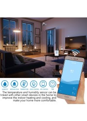 Tuya Zigbee Temperature Humidity Sensor Indoor Thermometer with LCD Display Smart Home for Alexa Google Assistant