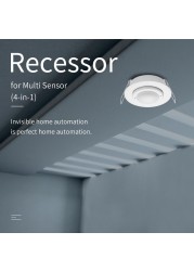 2022 Tuya ZigBee Multi Sensor 4 in 1 Smart PIR Motion Humidity Light Temperature Sensor USB Charge or Battery Operated