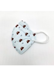 Cute Panda Mask Kids FFP2 Face Mask 5 Layers KN95 Mask Strawberry KN95 Mask ffp2mascarillas fpp2fan for Baby Boys Girls