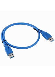 USB 3.0 كابل بيانات كابل يو اس بي عالية السرعة وذكر إلى كابل موصل ذكر 0.6 M AM/AM تمديد كابل