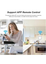 zigbee standalone smoke detector sensor fire alarm home security system firefighter tuya wifi smoke alarm fire protection