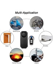 Elecpow Waterproof Bicycle Alarm Motorcycle Electric Vehicle Bicycle Security Burglar Alarm Remote Control Vibration Detector