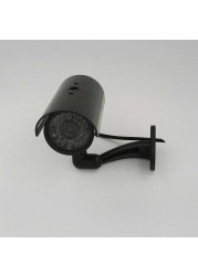 Home Waterproof Hotels Office Shops Safety Parks LED Light Easy to Use Warning Simulation Camera