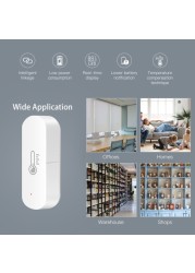 ZigBee Smart Temperature Humidity Sensor Battery Powered Tuya/Smartlife APP Remote Control Works with Alexa Google Assistant