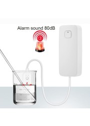 WiFi Water Leak Alarm Standalone Tuya Home Alarm Water Leak Sensor Flood Detector Security Alarm System Notification Phone