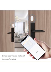 Zigbee window door sensor smart wireless connection security gate detector sensor security protection APP remote monitoring sensor alarm