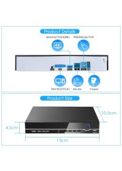 BESDER H.265 AI 4K Output CCTV NVR 16CH 4K/ 9CH 32CH 4K Security Video Recorder H.265 Motion Detection P2P CCTV NVR Face Detection