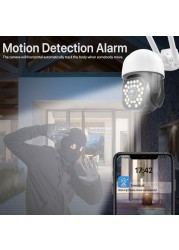 2022 5MP Wifi IP Camera Outdoor 1080P HD Wireless PTZ Camera Speed Dome CCTV Security Camera AI Auto Tracking Video