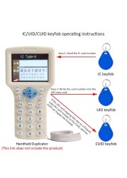 10pcs UID Block 0 Rewritable 125KHz 13.56MHz RFID Tag Key Fob Clone Card Tags Copy Cards Keyfob HID Card