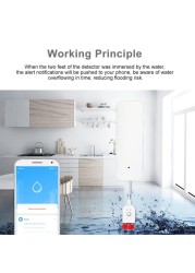 Tuya Home Water Leak Alarm Standalone Alarm WiFi Water Leak Sensor Flood Detector Alert Overflow Security Alarm System