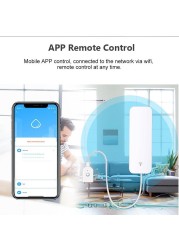 Tuya Wifi Smart Water Leakage Detector Water level Sensor Water Leak Alert Smart Life Remote Control Home Security Alarm System