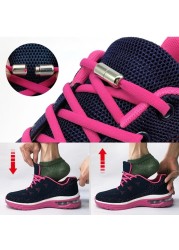 10pcs Elastic Laces Clasps Metal Capsule Lock Buckles Tip Ends No Tie Shoelaces Tieless Elastic Lazy Shoelace Accessries