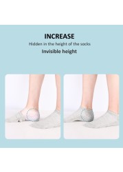 Invisible Silicone Height Increase Insole 1.5cm 2.5cm 3.5cm Lift New Upgrade Soft Socks Plain Shoes for Men Women Dropshipping