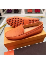 2022 new women's shoes flat casual shoes leather hat shoes British style shallow mouth single shoes loafers