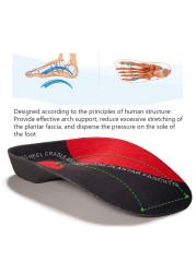 NOIPACE 3/4 Length Orthotic Shoe Inserts Women Men Orthotic High Arch Support Insoles for Flat Feet Relief Heel Spur Pain