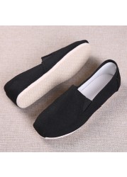 Spring Summer Men Casual Shoes Canvas Fabric Male Loafers Shallow Comfortable Breathable Light Unisex Shoes High Qualitity